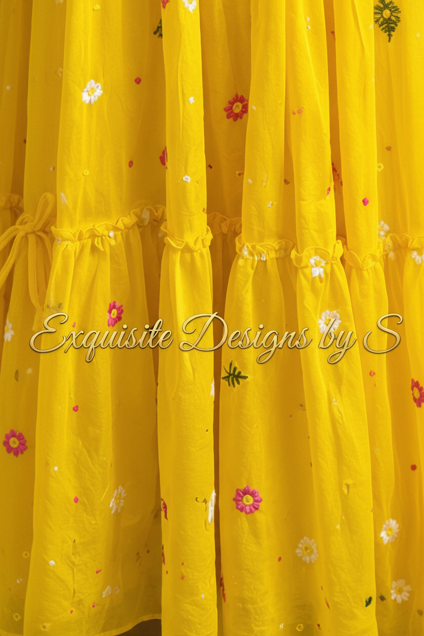 Beautiful Exquisite Premium MulChanderi Midi Dress