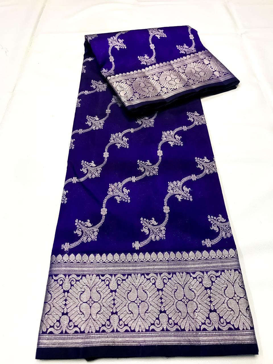 Pure Venkatagiri Pattu Saree allover jaal weaving intricate patterns