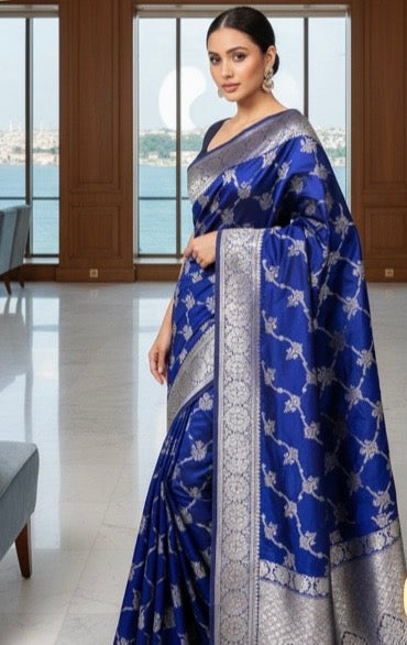 Pure Venkatagiri Pattu Saree allover jaal weaving intricate patterns