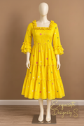 Beautiful Exquisite Premium MulChanderi Midi Dress
